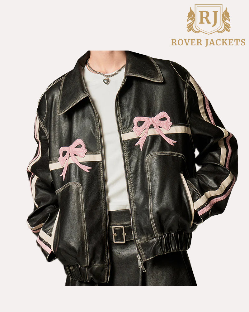 Diddi Moda Bow Jacket | Arcana Archive Bow Leather Jacket – Rover