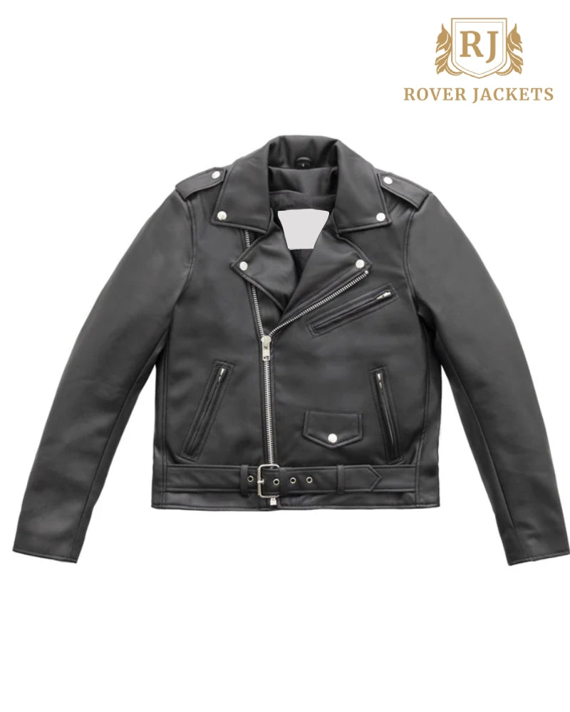 Veste de moto en cuir vegan Cassandra pour femme – Rover Jackets