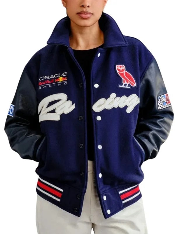 OVO x Oracle Red Bull Racing Varsity Jacket