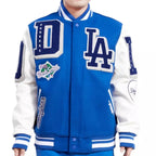 MLB Los Angeles Dodgers Mashup Men’s Wool & Faux Leather Varsity Jacket