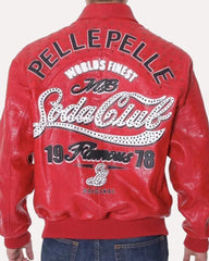 1978 Bomber Pelle Pelle Soda Club Leather Jacket