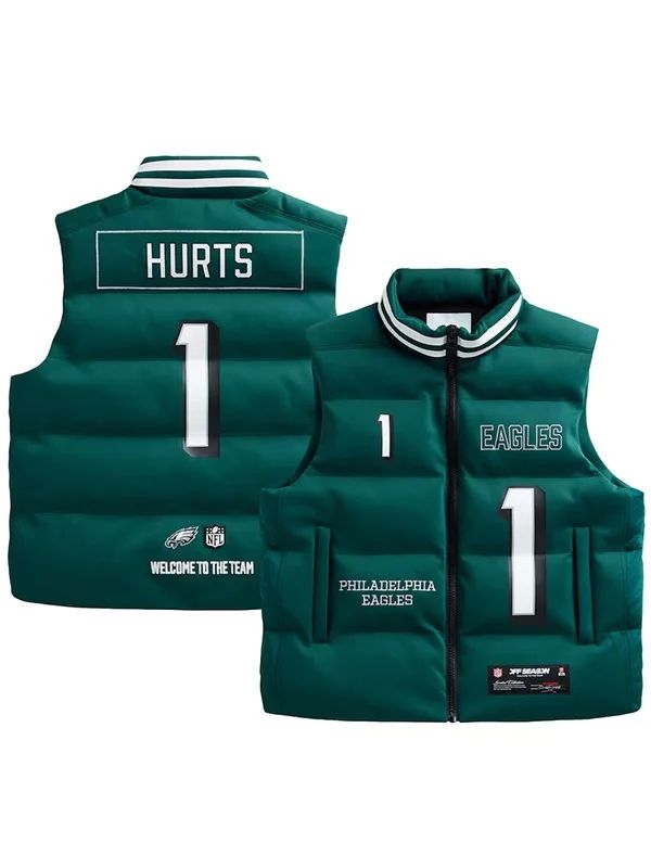 Green Eagles Puffer Vest