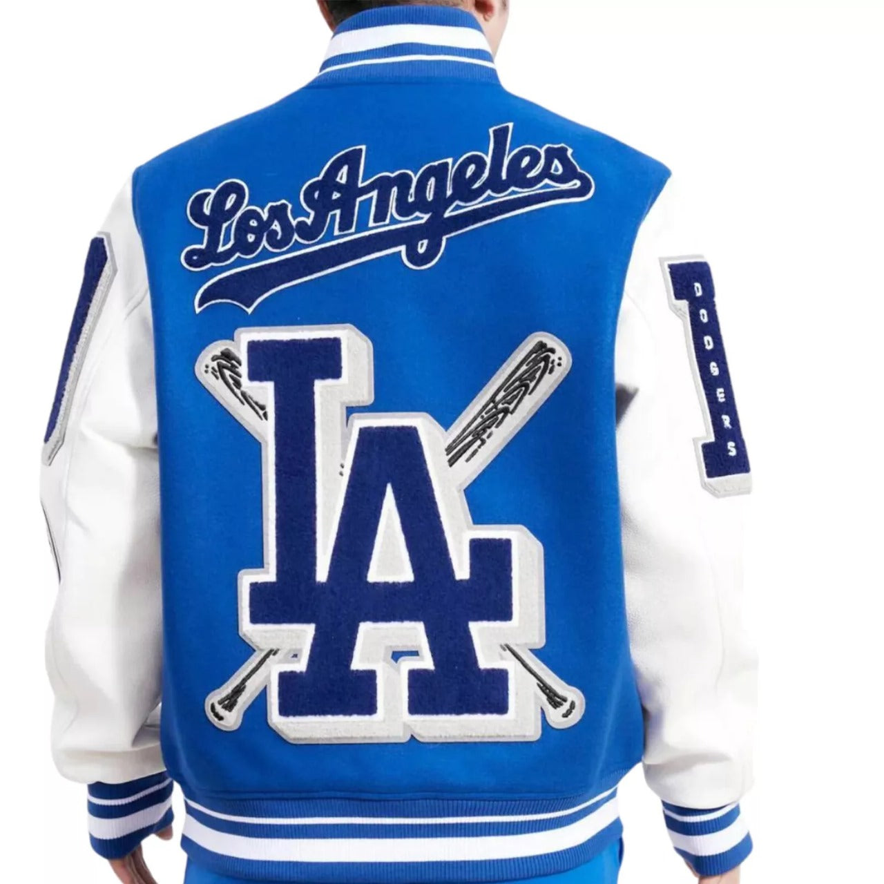 MLB Los Angeles Dodgers Mashup Men’s Wool & Faux Leather Varsity Jacket