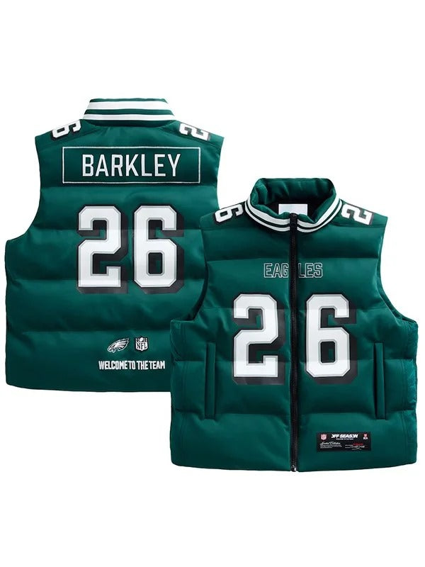Off Season x NFL Philadelphia Eagles Saquon Barkley Player Green Puffer Vest