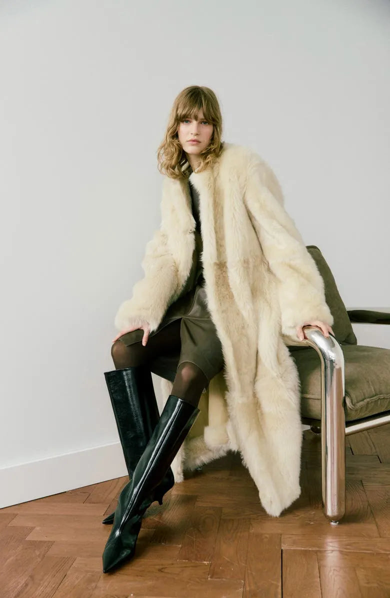 Totême Oversized Faux Shearling Teddy Coat