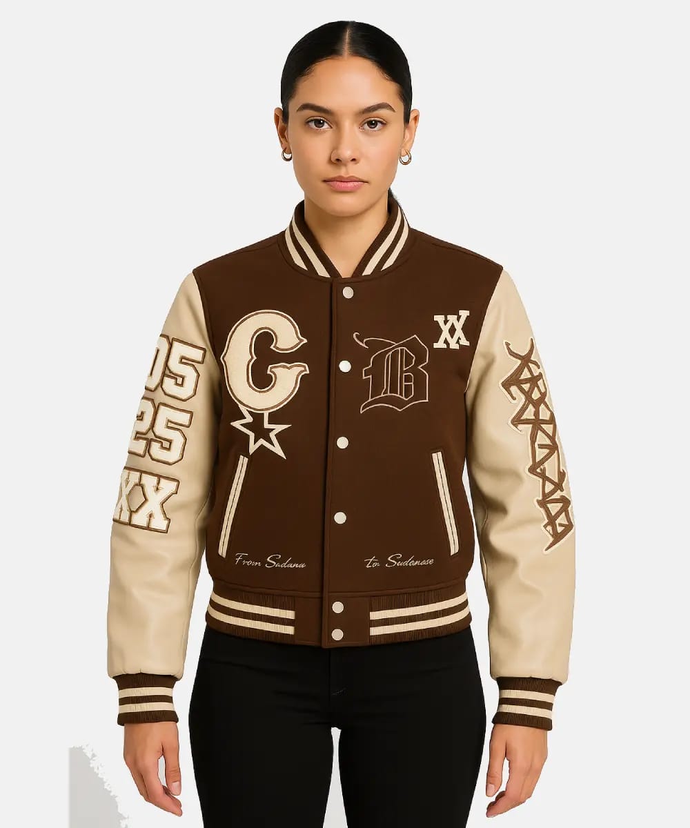 Unisex Chris Brown Breezy Bowl XX Letterman Wool Varsity Jacket