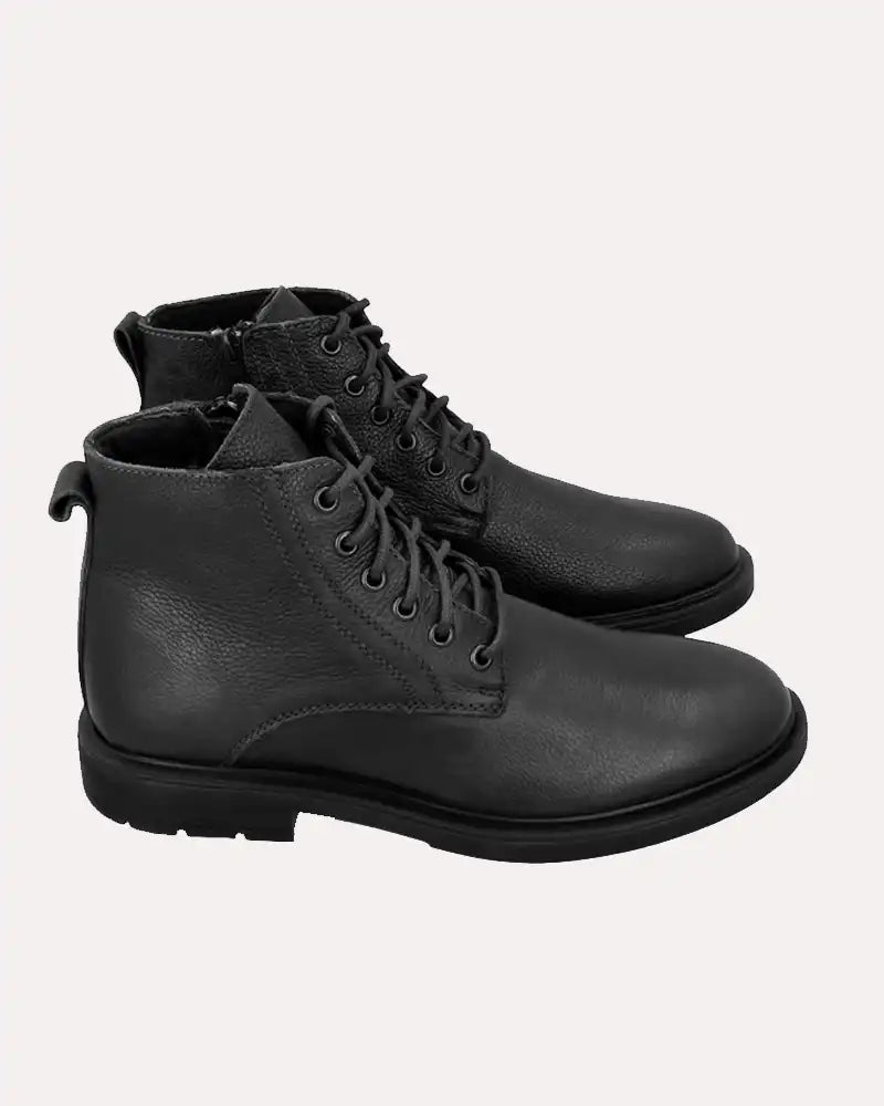 Ankle High Field Boots Black