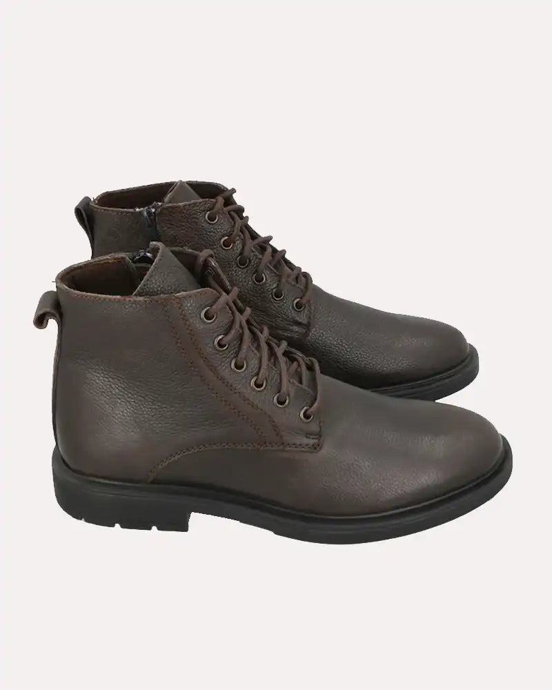 Ankle High Field Boots Brown