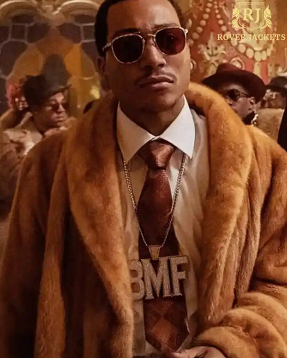 BMF Lil Meech Brown Fur Coat