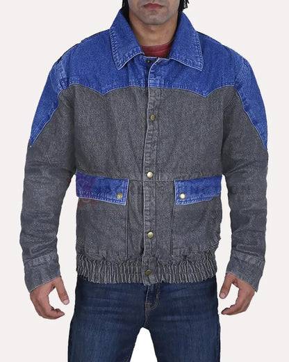 Michael J. Fox Back To The Future Marty Mcfly Denim Jean Jacket