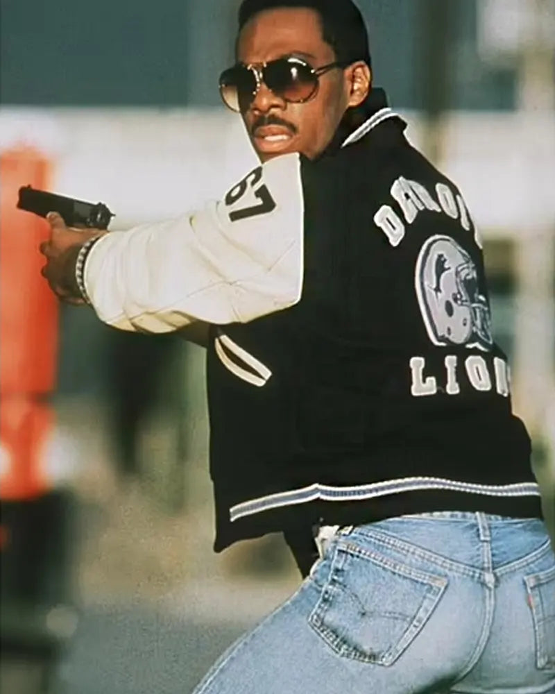 Axel Foley Detroit Lions Varsity Jacket Rover Jackets