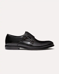 Black Monk Strap Shoes Balmoral