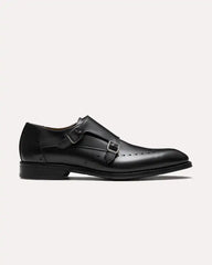 Black Monk Strap Shoes Mitchell