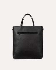 Black Tote Bag Unisex Leather