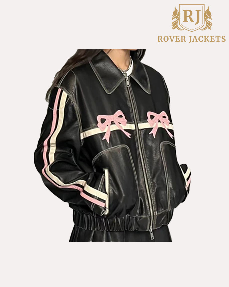 Diddi Moda Bow Jacket | Arcana Archive Bow Leather Jacket – Rover