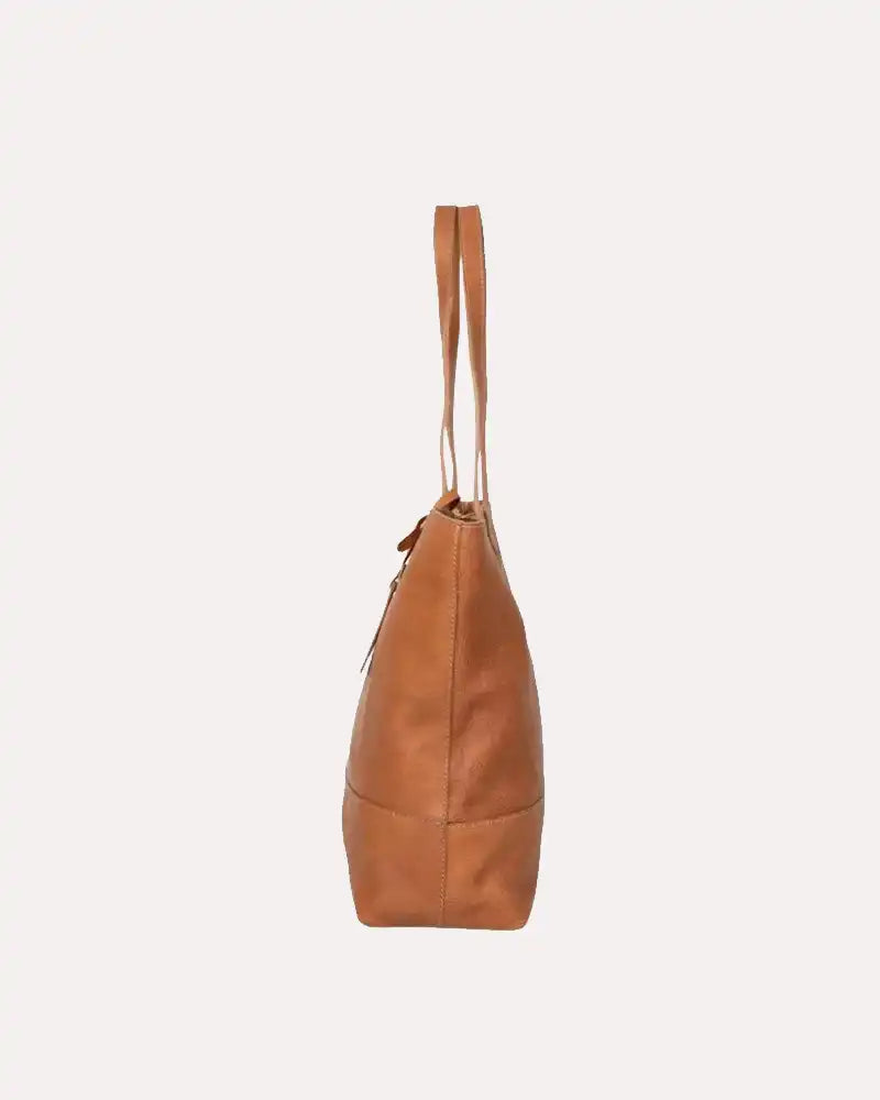 Brown Leather Tote Bag Mary