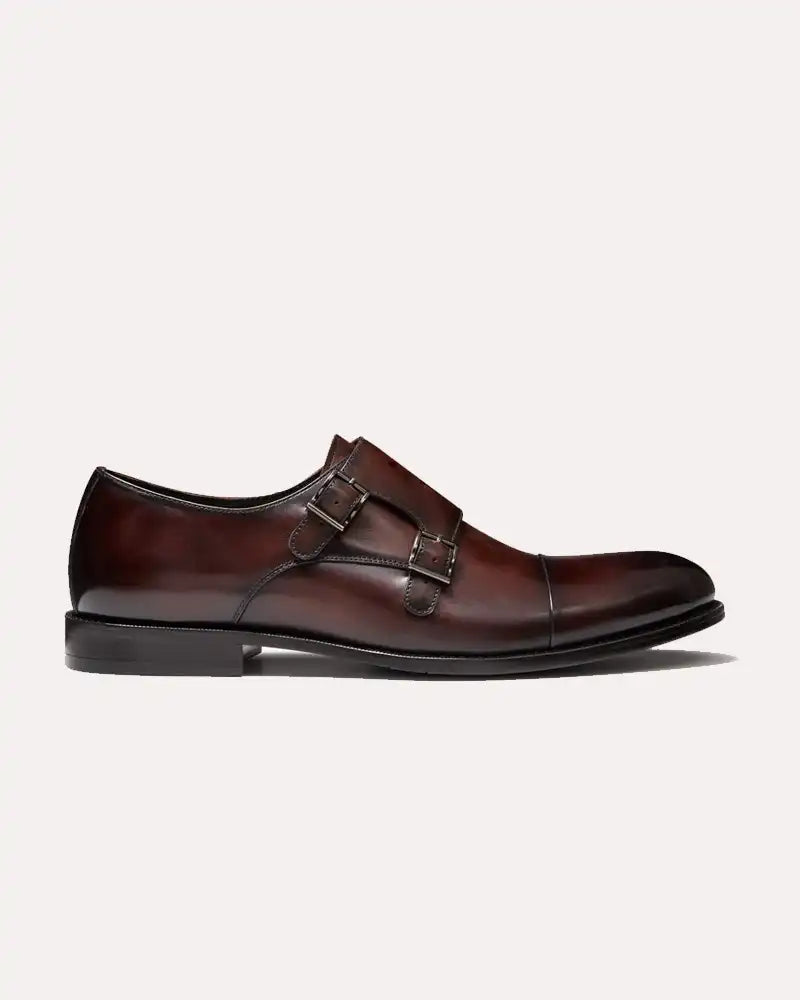 Brown Monk Strap Shoes Balmoral