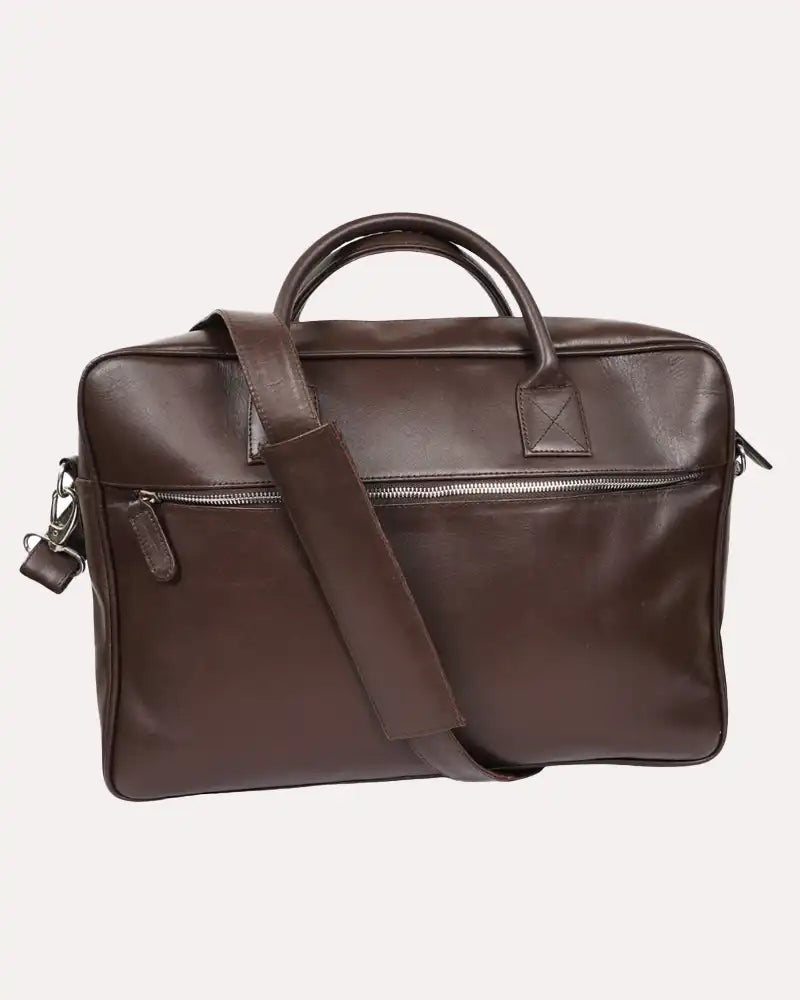 Chocolate Color Laptop Shoulder Messenger Bag