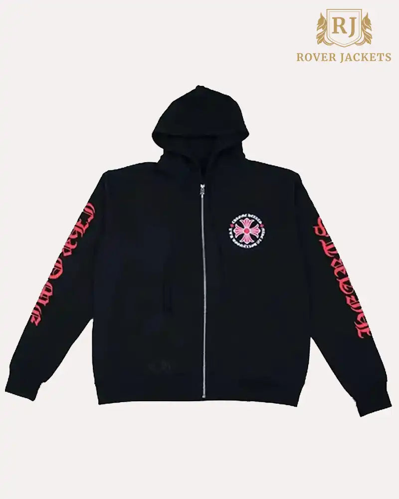 Chrome Hearts Made in Hollywood Plus Cross Zip Up Hoodie