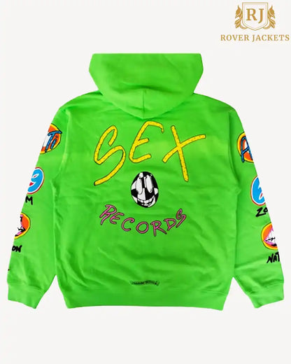 Chrome Hearts Matty Boy Sex Records Hoodie green