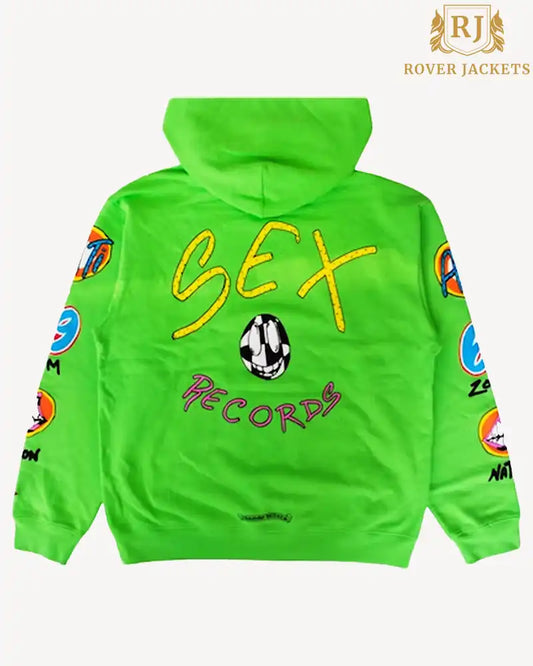 Chrome Hearts Matty Boy Sex Records Hoodie green