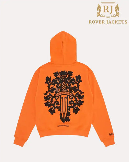 Chrome Hearts Vine Dagger Hoodie Orange