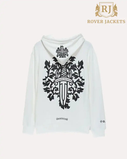 Chrome Hearts Vine Dagger Hoodie White