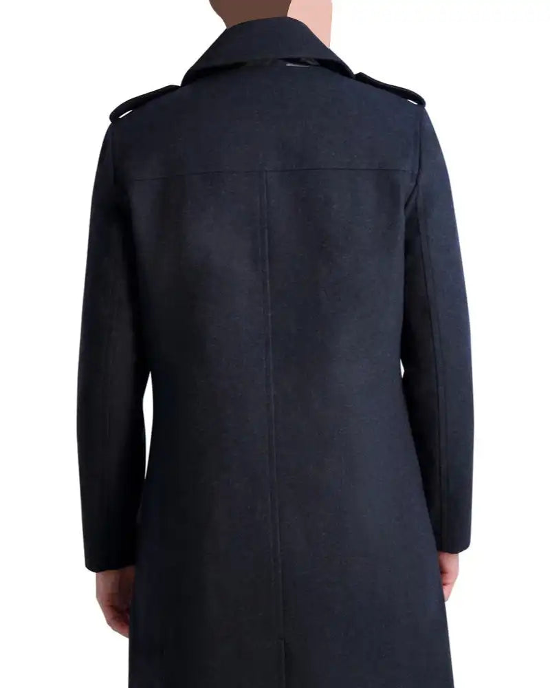 Classic Trench Coat In Charcoal Mens