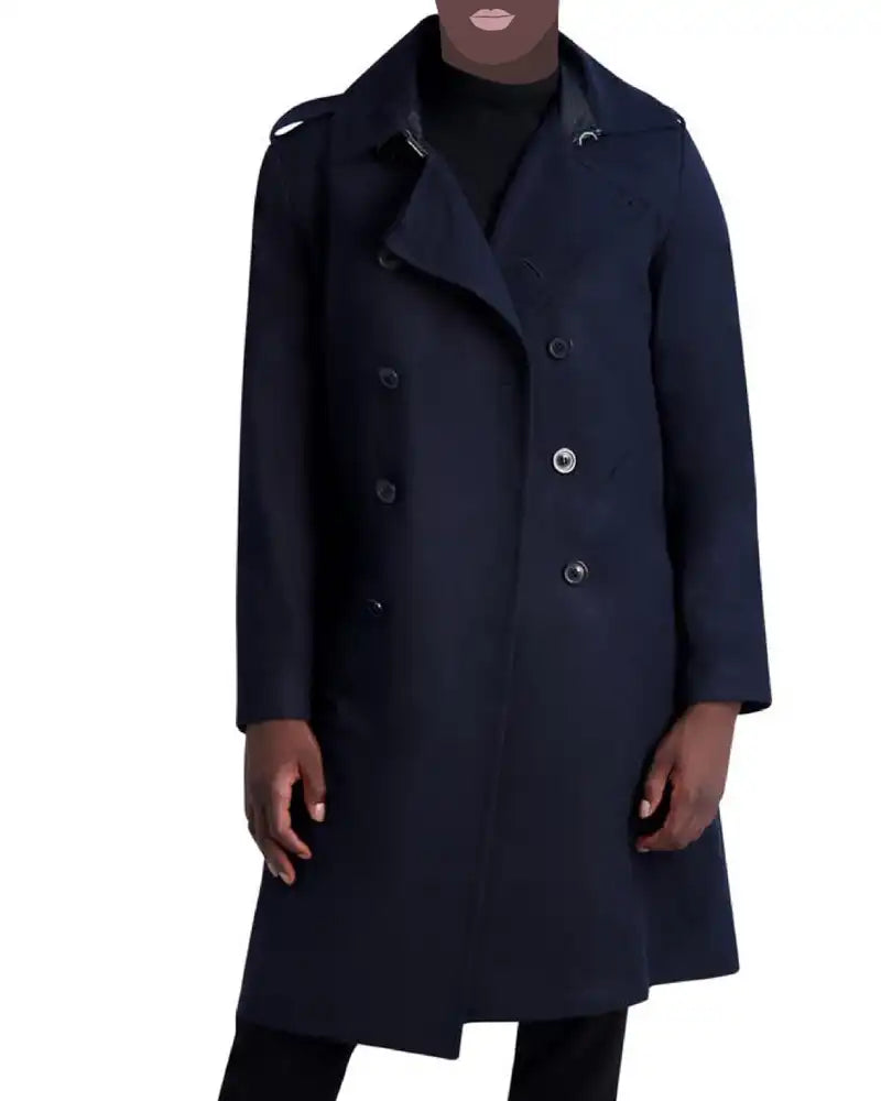 Classic Trench Coat In Navy Mens