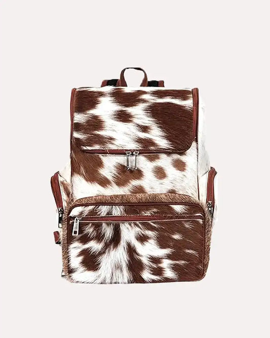 Cowhide Diaper Bag Brown