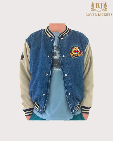 Winnie the Pooh and Friends Denim Varsity outlet Jacket