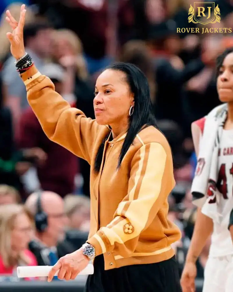 \Dawn Staley Brown Jacket Louis Vuitton