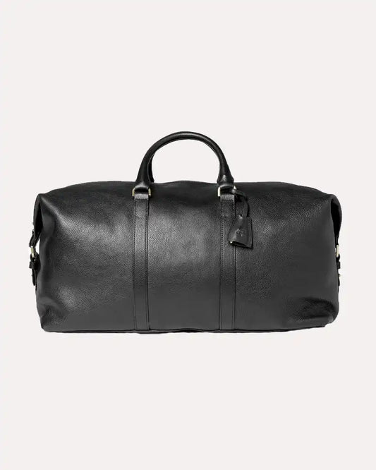 Duffel Bag Suede Leather Black