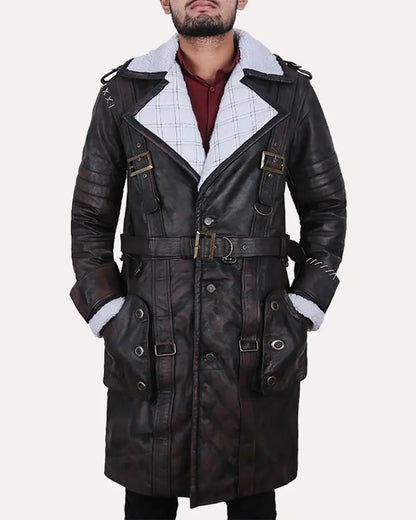 Elder Maxson Battlecoat Fur Jacket Fallout 4