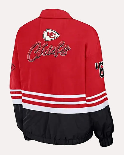 Erin Andrews Red Kansas City Chiefs Bomber Full Zip Jackets