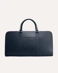 Handmade Blue Weekender Bag In Leather