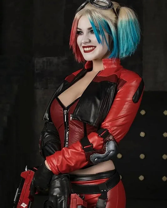 Harley Quinn Injustice 2 Leather Jacket