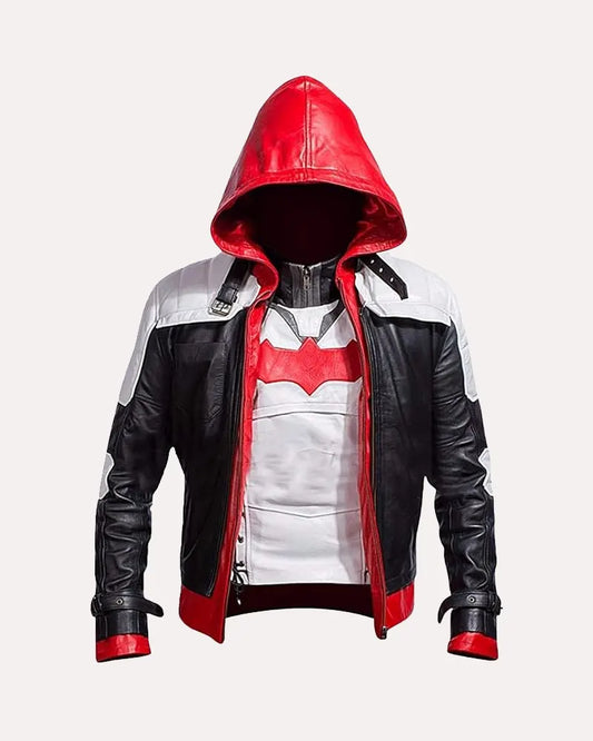 Jason Todd Batman Arkham Knight Leather Red Hood Jacket