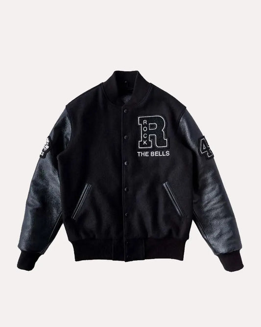 LL Cool J Rock the Bells Black Letterman Bomber Jacket