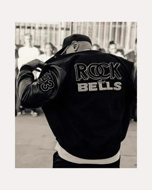 LL Cool J Rock the Bells Black Letterman Bomber Jackets