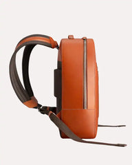 Laptop Backpack Soft Cognac Brown Leather