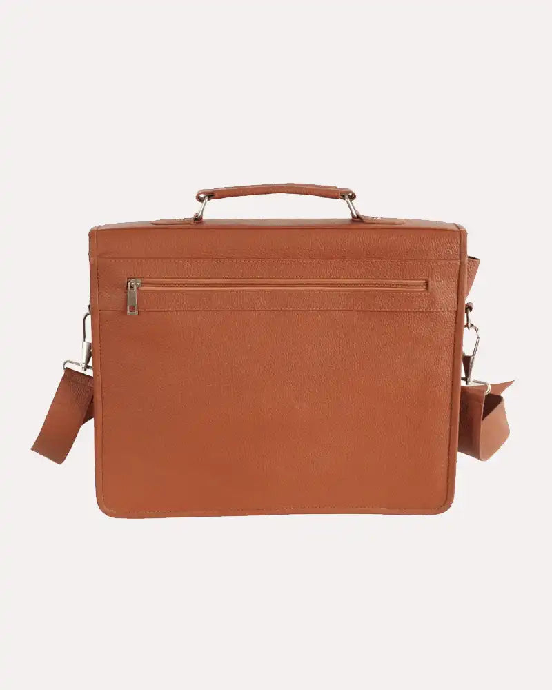 Laptop Shoulder Camel Slim Bag