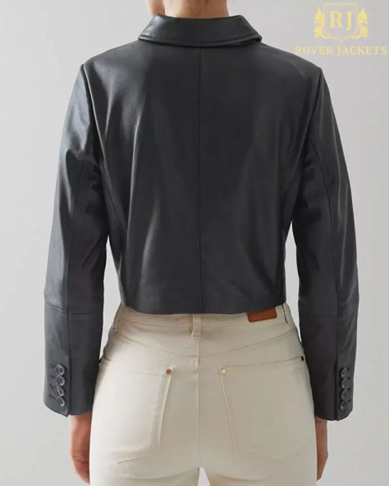 Veste en cuir Jenna Ortega Addams - Vestes Rover