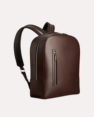 Leather Laptop Backpack Soft Brown