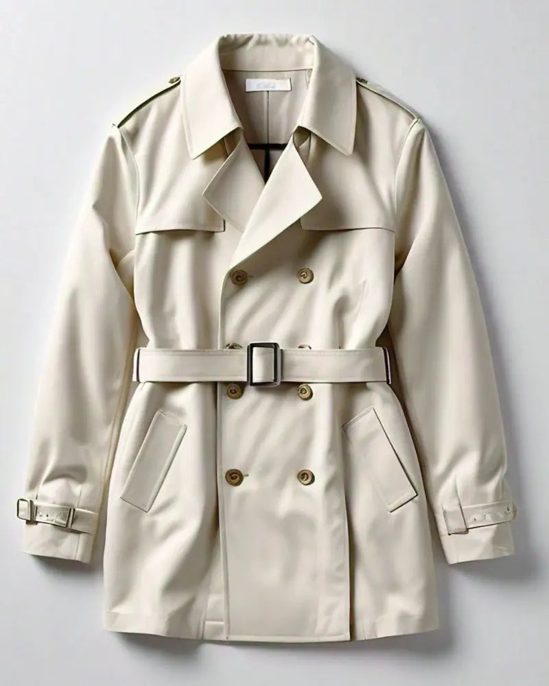 Light Cotton Twill Trench Coat