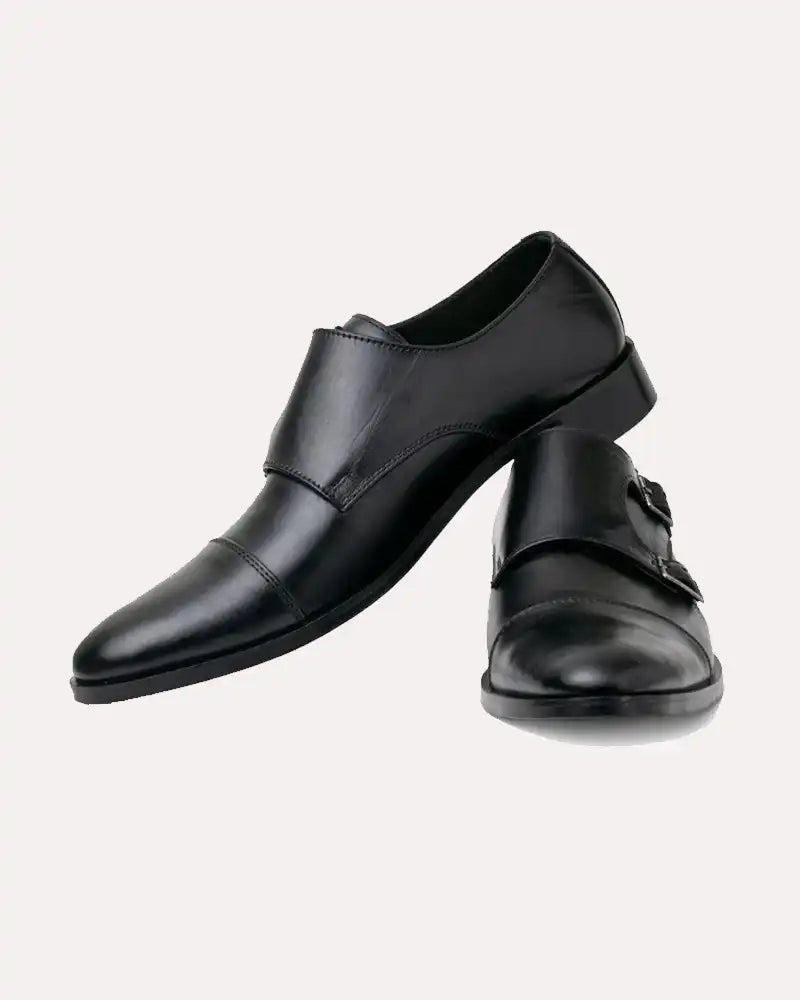 Loafers Double Monk Strap Leather