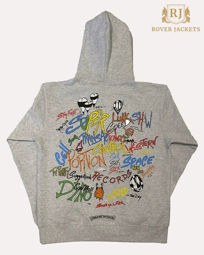 Matty Boy Brain Hoodie Gray Chrome Hearts