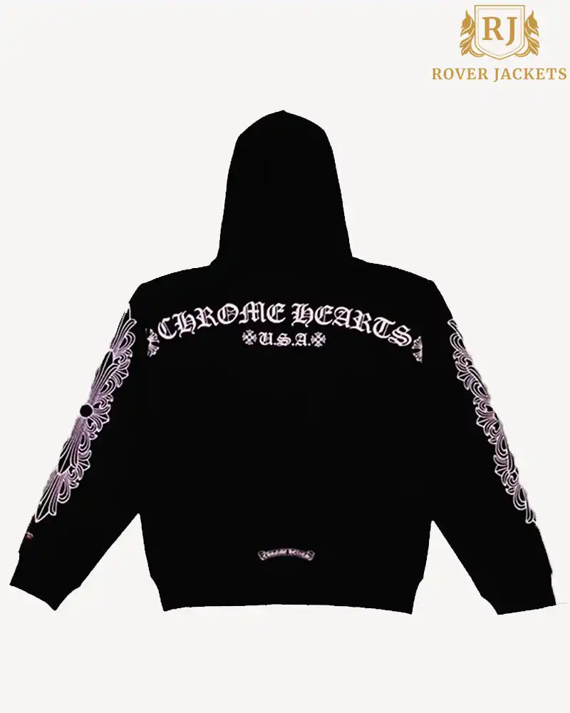 Matty Boy Shoulder Logo Hoodie Black Chrome Hearts