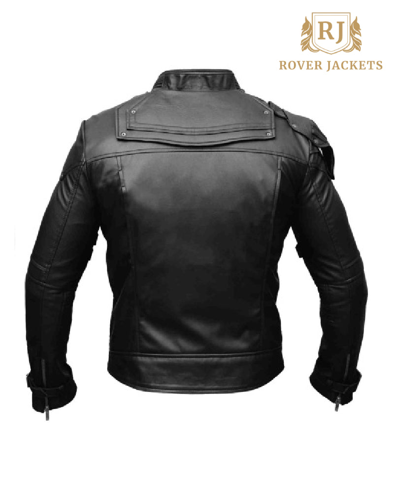 Men Star-Lord Designer Black Leather Jacket