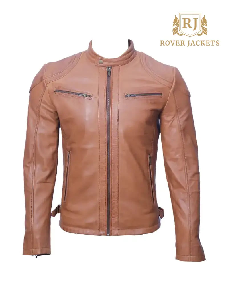 Men's Brown Leather Jacket – Stylish and Durable Biker Outerwear